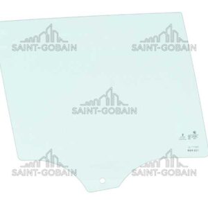 RIGHT REAR DOOR GLASS GREEN (1 HOLE) SEKURIT